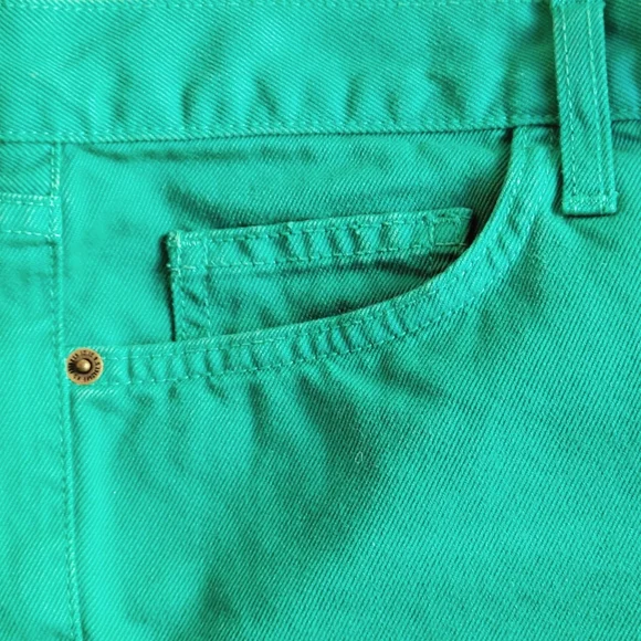 🌟 NWT CURRENT/ELLIOT Ultramarine Green Trendy Women's Boyfriend Shorts Size 29 - Picture 7 of 11